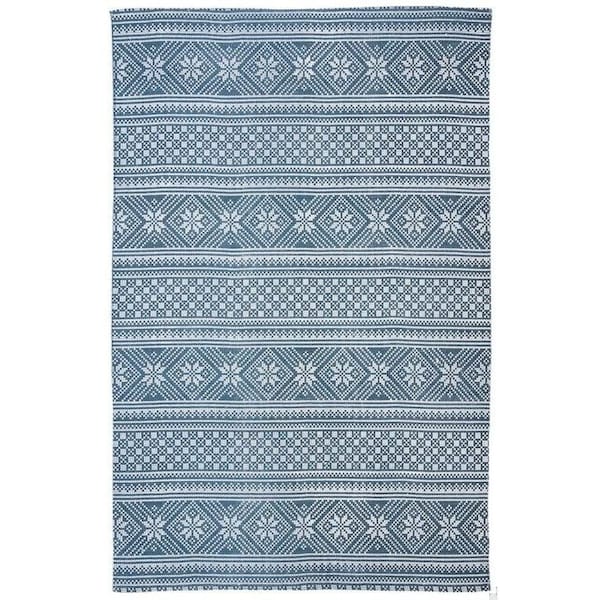 Safavieh 2 ft. 3 in. x 8 ft. Cedar Brook Rectangle Hand-Loomed Rug Blue & Ivory CDR711M-28 - main